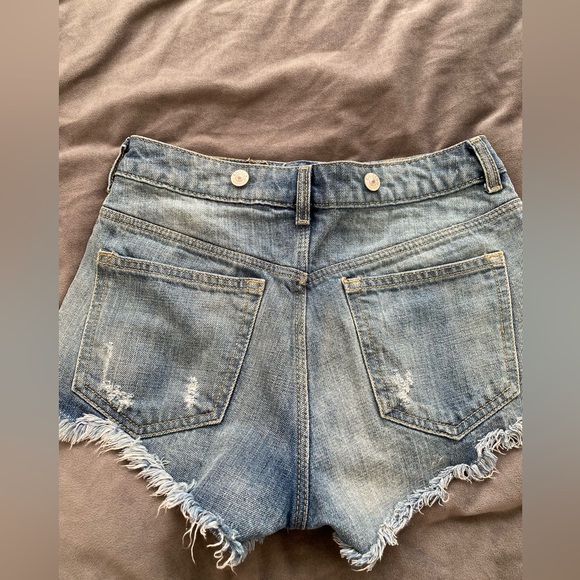 High Rise Jean Shorts - Picture 3 of 3